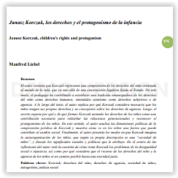 Janusz Korczak, los derechos y el protagonismo de la infancia