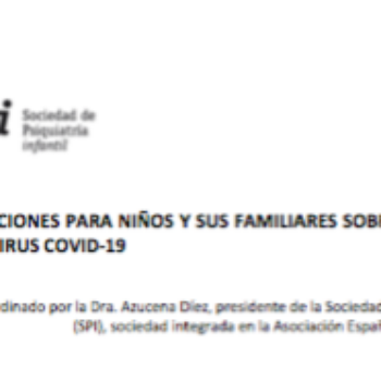 Recomendaciones para niños y sus familiares sobre la pandemia de #coronavirus COVID-19